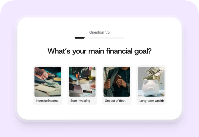 Quizell features card image